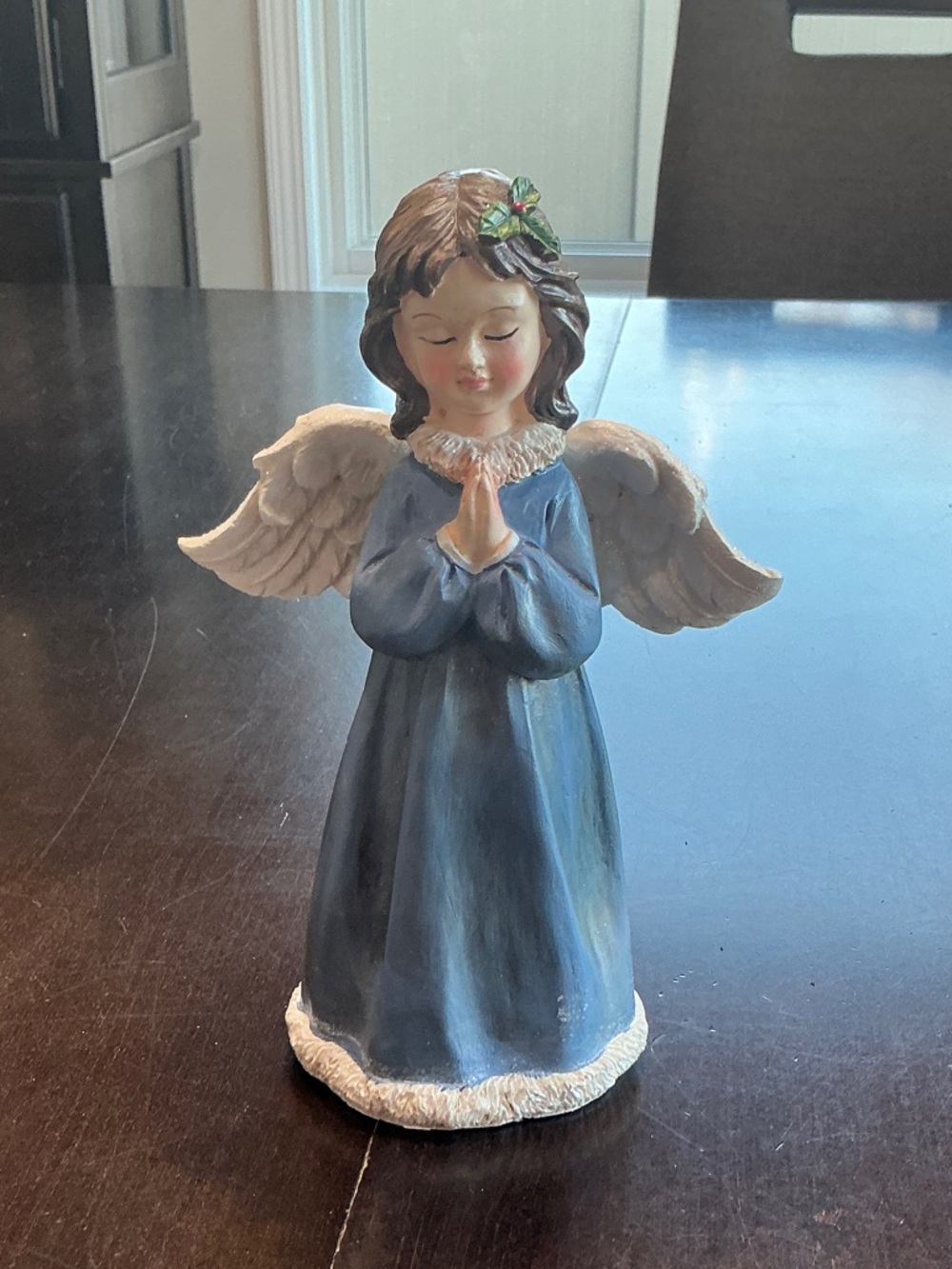 Praying Angel Figurine in Blue - Holiday Decor